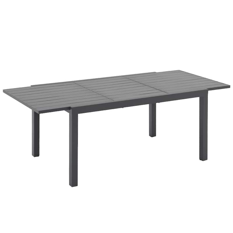 Outdoor Patio Dining Set Chairs and Extendable Table