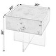preview thumbnail 7 of 5, Corsica 20 in. W Square Acrylic Side Table