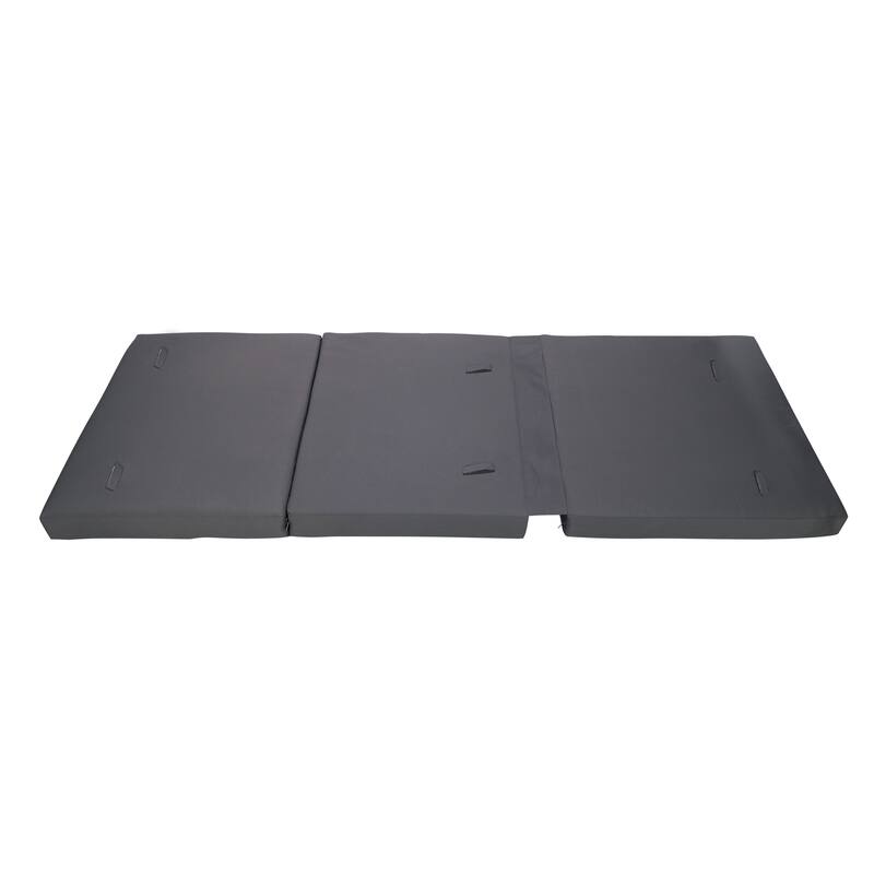 Christopher Knight Home - Modern Outdoor Acacia Wood Chaise Lounge with 4-Position Adjustable Backrest & 2-Fold Cushion