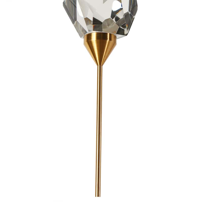 Modern LED 5-Light Crystal Chandeliers Island Pendant Lights for Kitchen Island - Gold