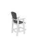 preview thumbnail 5 of 5, 2-Piece All-Weather Outdoor Barstools with High Back for Garden, Backyard