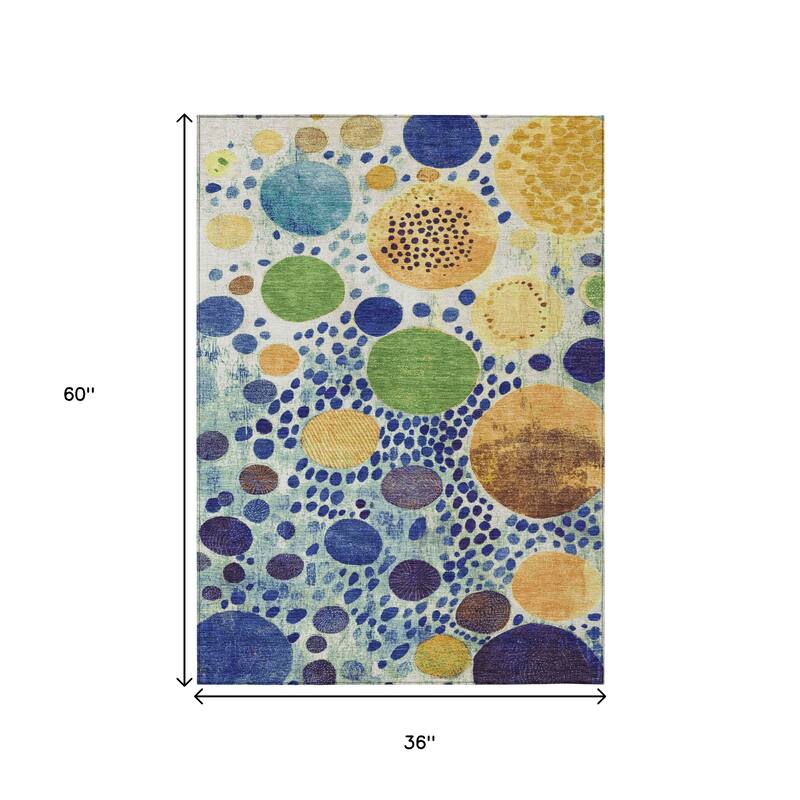 HomeRoots Geometric Transitional Rectangle Outdoor Rug