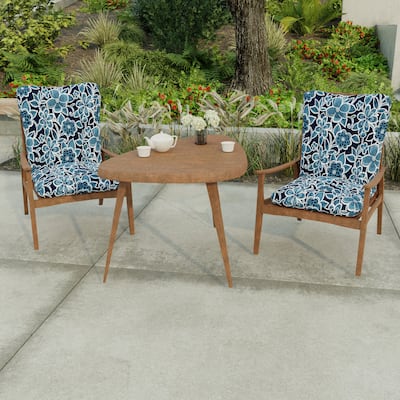 21" x 38" Outdoor Chair Cushion with Ties and Loop - 38'' L x 21'' W x 3.5'' H