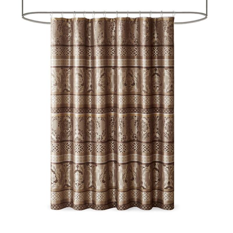 Traditional Jacquard Woven Shower Curtain