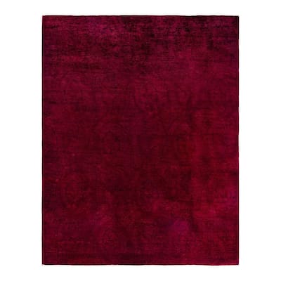 Vibrance One-of-a-Kind Hand-Knotted Area Rug - Red, 7' 7" x 9' 10" - 7' 7" x 9' 10"