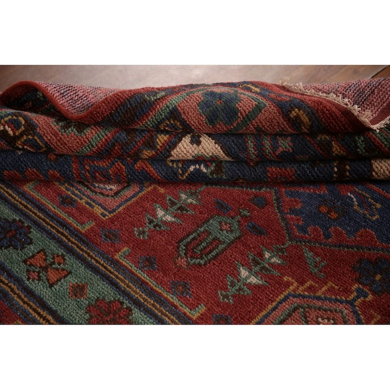 Geometric Sirjan Oriental Area Rug Handmade Wool Carpet - 8'0"x 10'2"