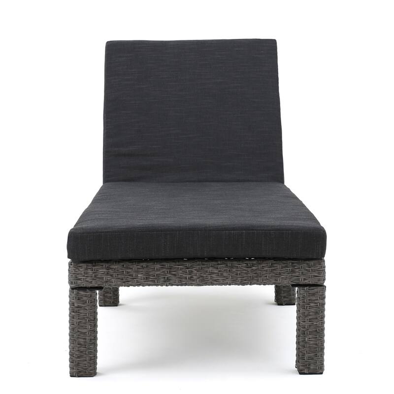 Roomfitters Adjustable Outdoor Wicker Chaise Lounge Chairs with Cushions, Stylish Patio Seating for Sunbathing and Relaxation