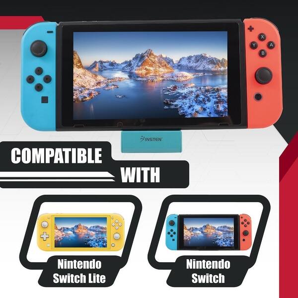 For Nintendo Switch And Switch Lite Charging Dock Multi Angle Compact Playstand Charging Station W Usb C Port By Insten Blue Overstock