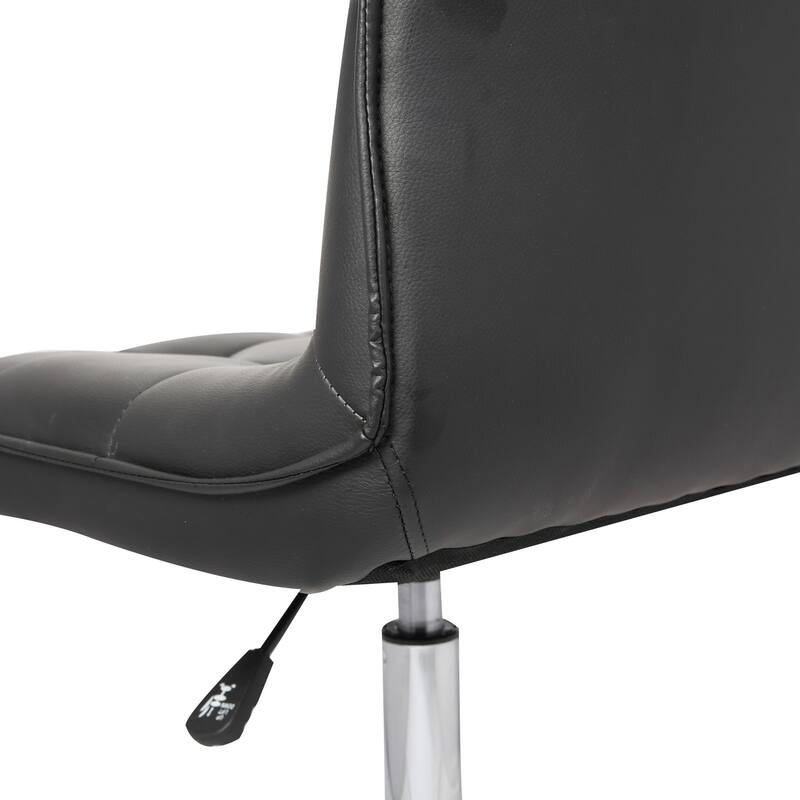 Porthos Home Leona Adjustable Steel and Faux Leather Office Chair