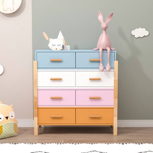 slide 2 of 9, Colorful Free Combination Cabinet - 8 Drawer Colorful - 8-drawer