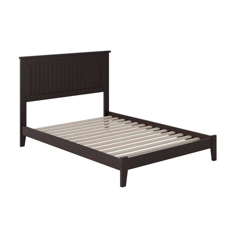 Platform Bed - Solid Hardwood Design - Open Footboard - Sturdy Wood Frame - Spacious Bedroom Furniture