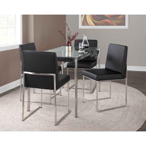 Stainless steel on sale chair set