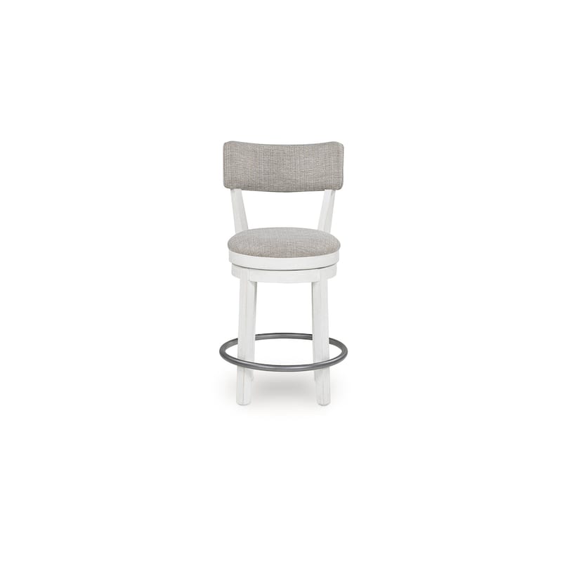 Signature Design by Ashley Robbinsdale White/Gray Counter Height Bar Stool (Set of 2) - 20"W x 22"D x 37"H