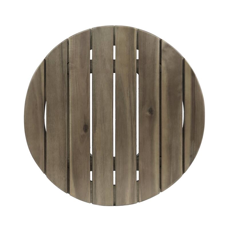 Outdoor 16" Acacia Wood Side table