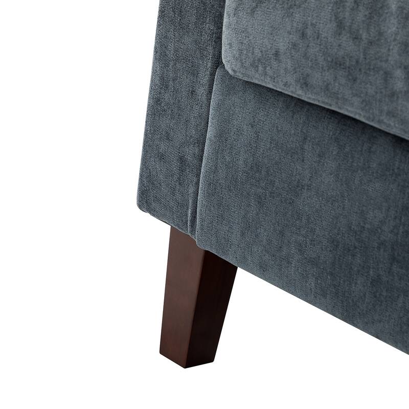 Ganymedes Comfy Accent Club Chair with Wood Base by HULALA HOME