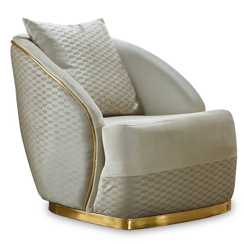 Elle 4-piece Living room Set Pillow Back