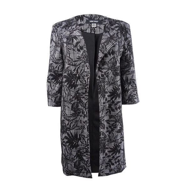 Nine West Women's Printed Jacquard Duster Jacket. Opens flyout.