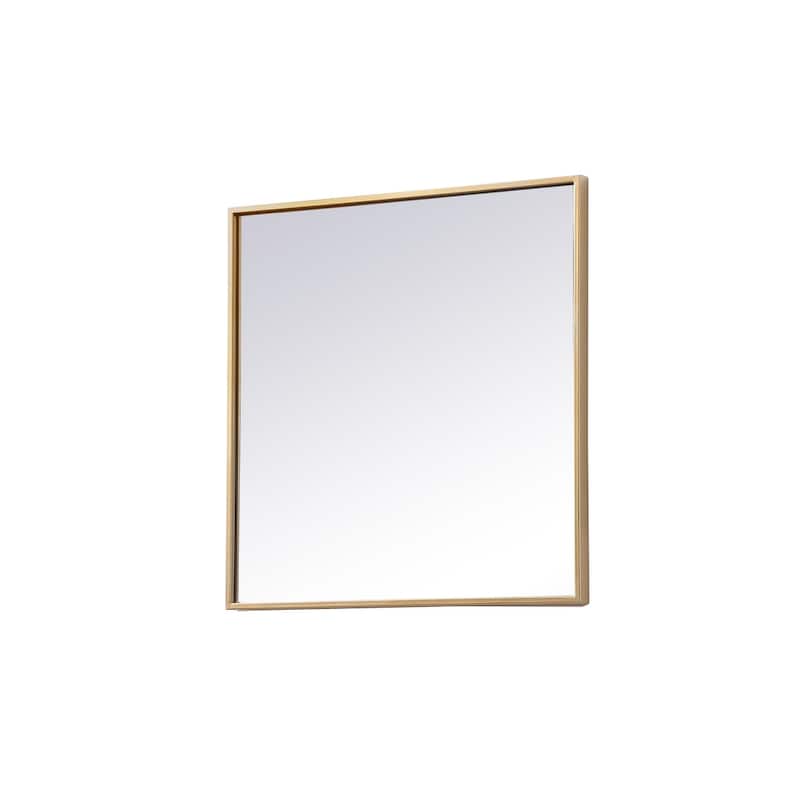 Indigo Home Metal Frame Square Mirror 24 inch