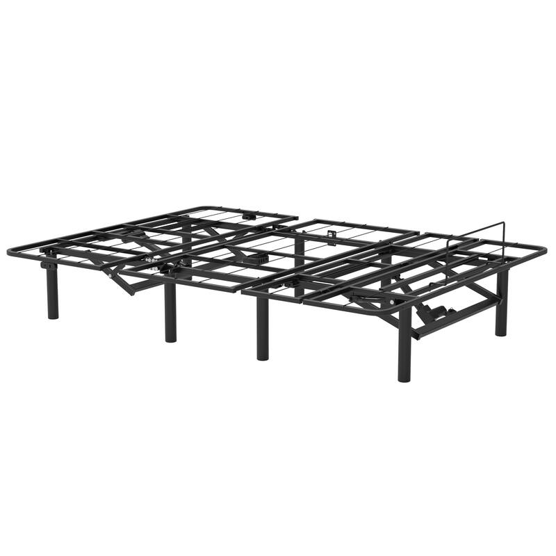 Adjustable Bed Base Frame Head and Foot Incline Quiet Motor Queen Size Zero Gravity, Remote Control with ZG and Memory Keys