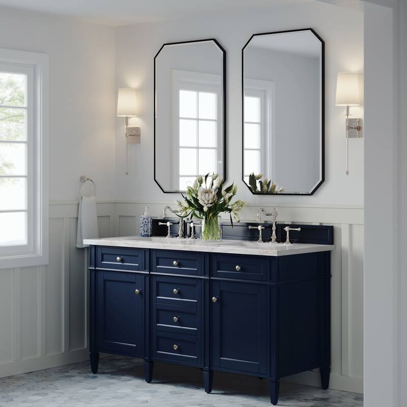 James Martin Vanities 650-V60D-FVSL Brittany 60" Free Standing Double