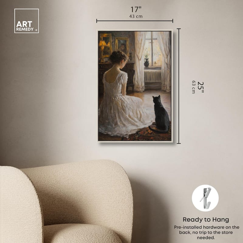 Her Faithful Companion Canvas by Art Remedy