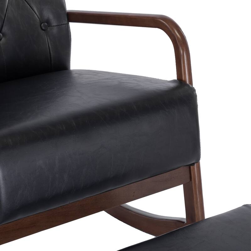 Rocking Armchair With Ottoman for Living Room