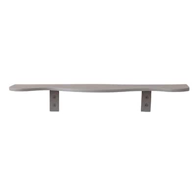Textured Metal Wall Shelf - 28.0"L x 7.25"W x 4.75"H
