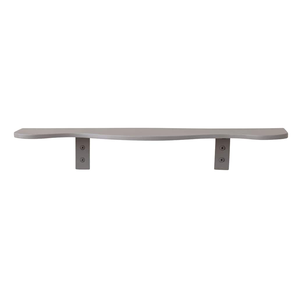 Textured Metal Wall Shelf - 28.0"L x 7.25"W x 4.75"H