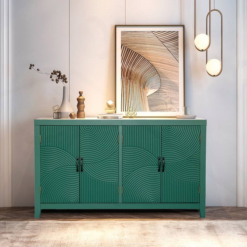 Versatile Mid Century Modern Cabinet with Multiple Storage Options