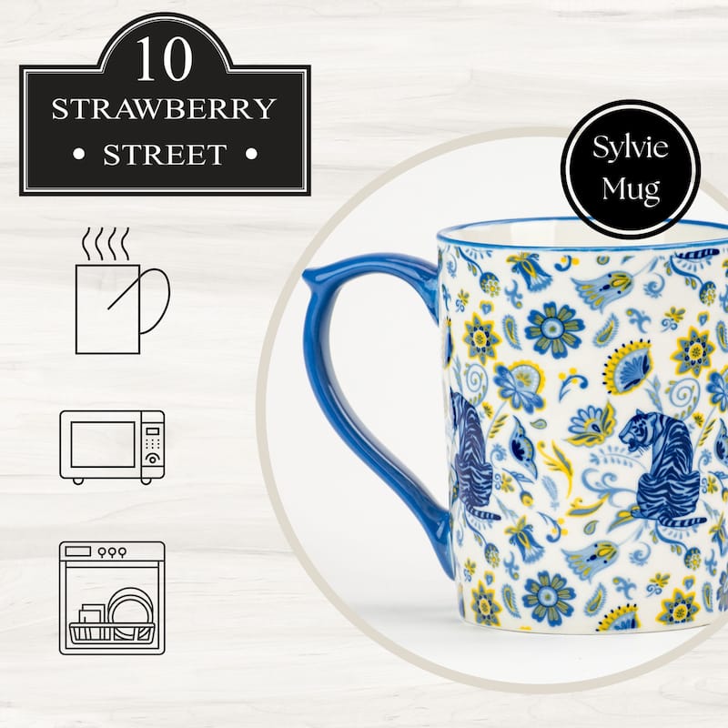 10 Stawberry Street Sylvie Animals Mug, Set of 4
