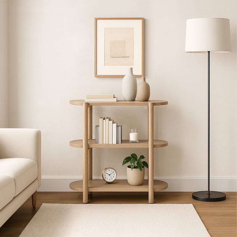 Bower Home 32" Modern Wood Bookcase - 32 W x 15 D x 32 H"