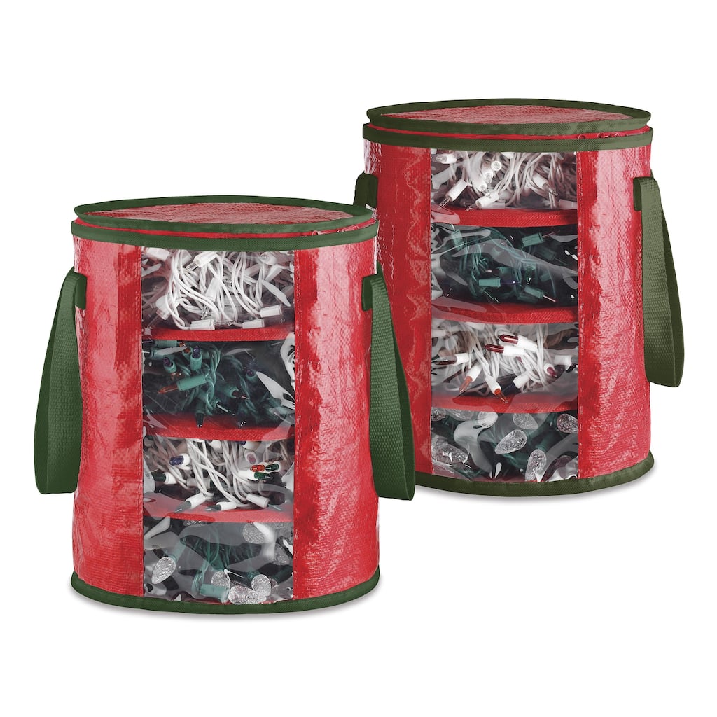 Whitmor Christmas Light Storage Bags - Set of 2 - Each