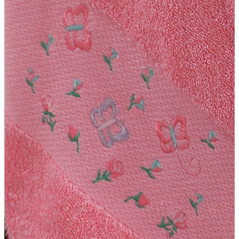 Lucia Minelli Kid's Dinosaur/Butterfly Embroidered Turkish Cotton Bath Towel Set of 6