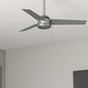 preview thumbnail 1 of 96, Hunter Cassius Outdoor Ceiling Fan, Damp Rated - Industrial, Farmhouse, Contemporary 44" - Matte Silver