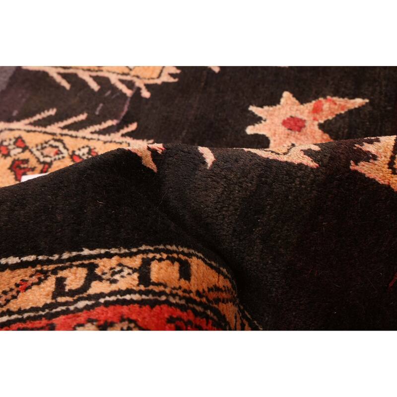 ECARPETGALLERY Hand-knotted Konya Anatolian Black Wool Rug - 4'3 x 13'3