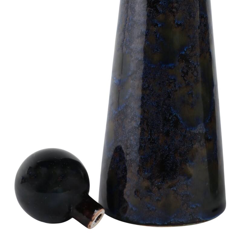 Stoneware Decorative Vases Modern Style (Set of 3) - 15/11/8" Blue
