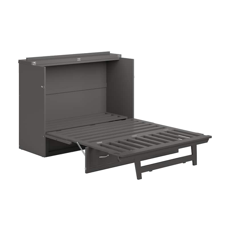 AFI Northfield Murphy Bed Chest with 6" Mattress, Storage Drawer & Built-In Charger
