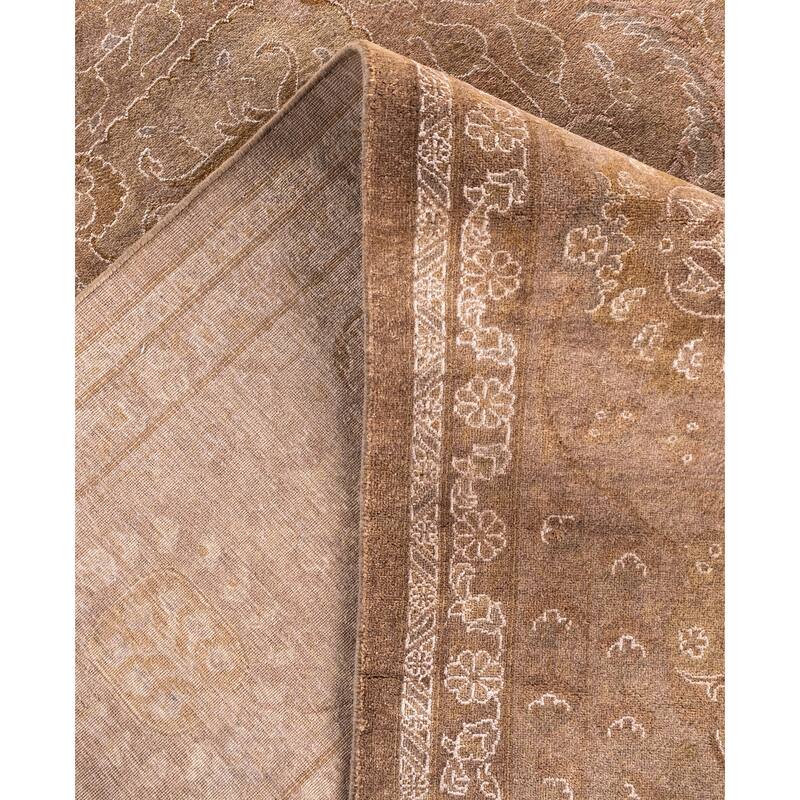 Overdyed One-of-a-Kind Hand-Knotted Area Rug - Beige - 9' 2" x 12' 2"