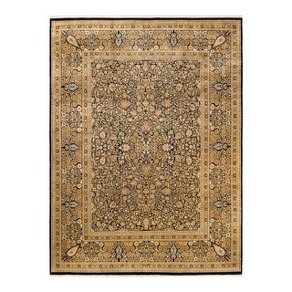 Overton Mogul, One-of-a-Kind Hand-Knotted Area Rug - Black, 9' 0" x 12' 1" - 9' 0" x 12' 1"