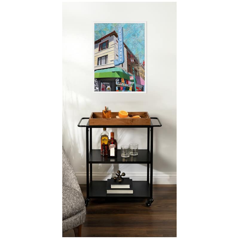 Kate and Laurel Eyes up Here by Krista V. Allenstein Framed Canvas Wall Art Print