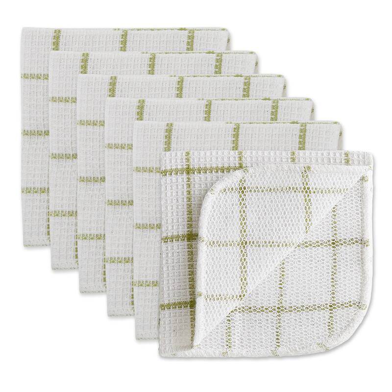 DII Black Buffalo Check Scrubber Dishcloth Set of 6