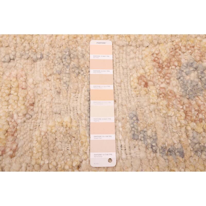 ECARPETGALLERY Hand-knotted Looma Ivory Wool Rug - 8'3 x 9'9