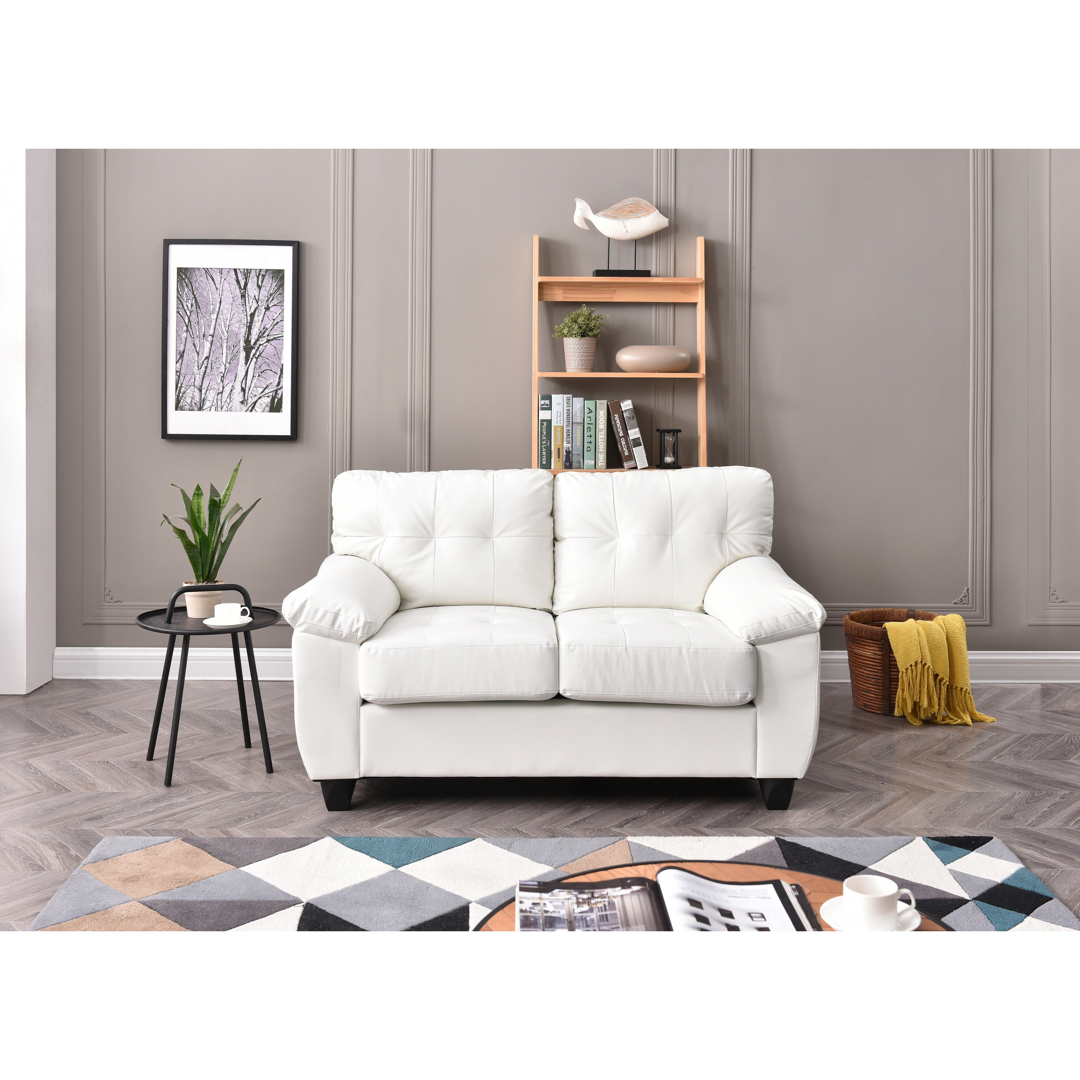 White top loveseat cheap