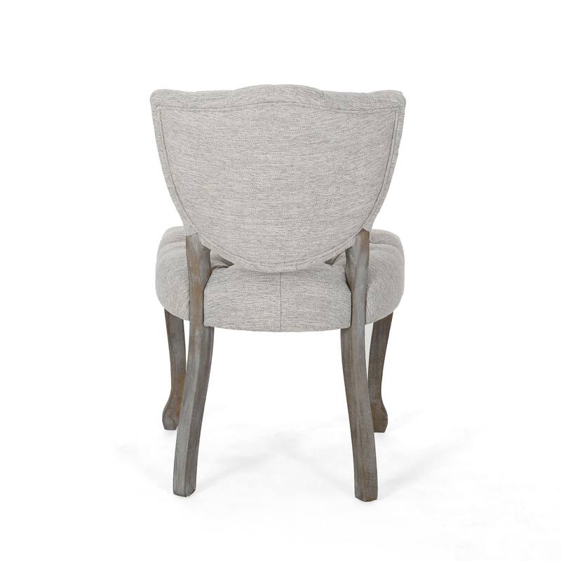 Crosswind Diamond Stitch Fabric Dining Chair by Christopher Knight Home
