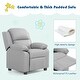 preview thumbnail 7 of 10, Costway Kids Sofa Deluxe Padded Armchair Recliner Headrest w/ Storage