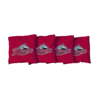 Rider University Broncos Red Cornhole Bags
