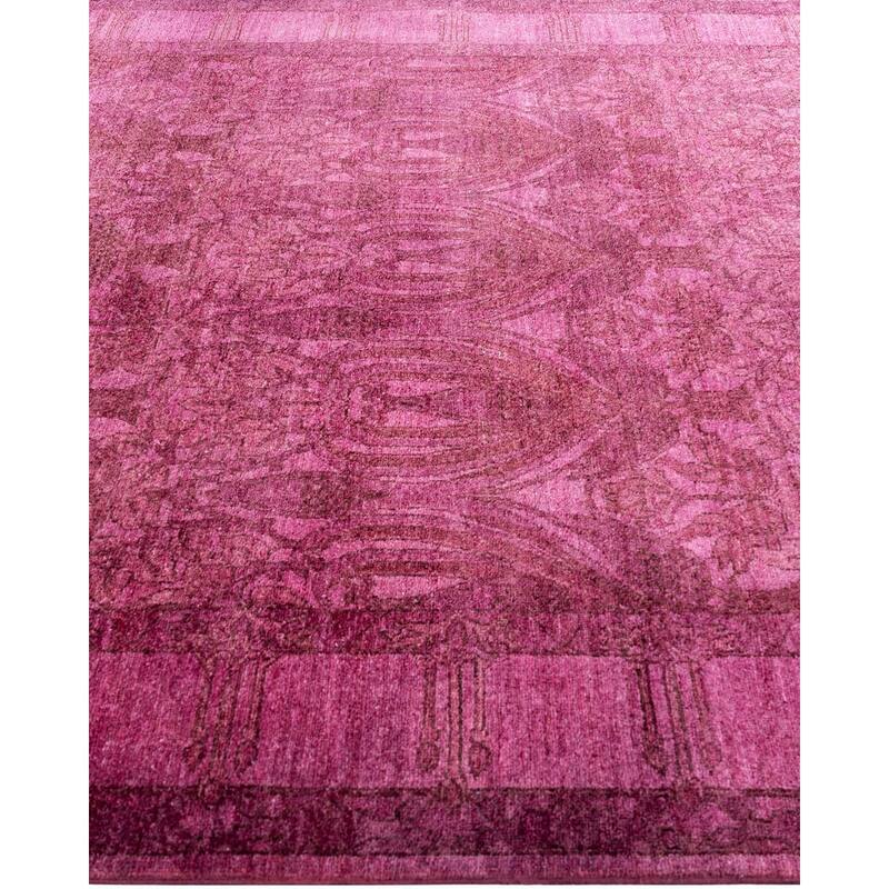 Contemporary Overdyed Wool Hand Knotted Area Rug - 6' 2" x 8' 10"