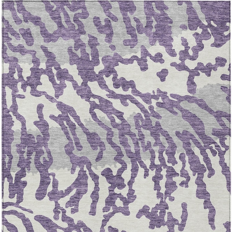 HomeRoots Animal Print Transitional Rectangle Outdoor Rug