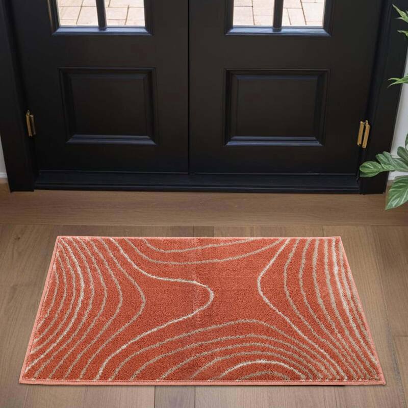 Superior Veer Modern Abstract Wood Grain Indoor Runner or Area Rug
