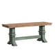 preview thumbnail 14 of 18, Eleanor Black Farmhouse Trestle Base Panel Back 6-piece Dining Set by iNSPIRE Q Classic